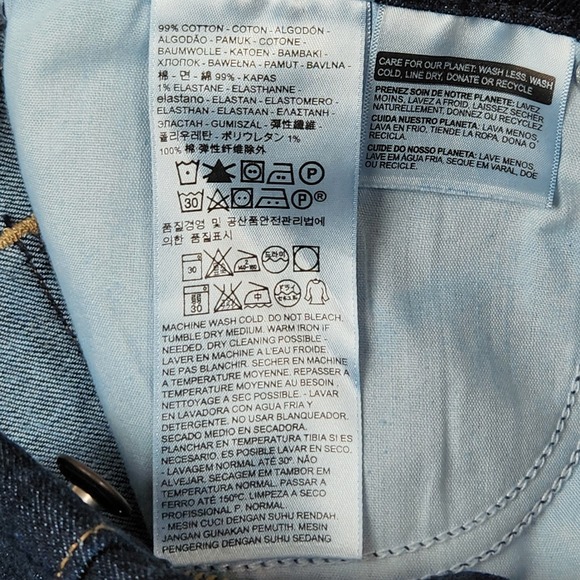 Levis 515 Jeans Womens 14 Dark Wash High Rise Bootcut Stretch Denim 35x32 New - Picture 8 of 13